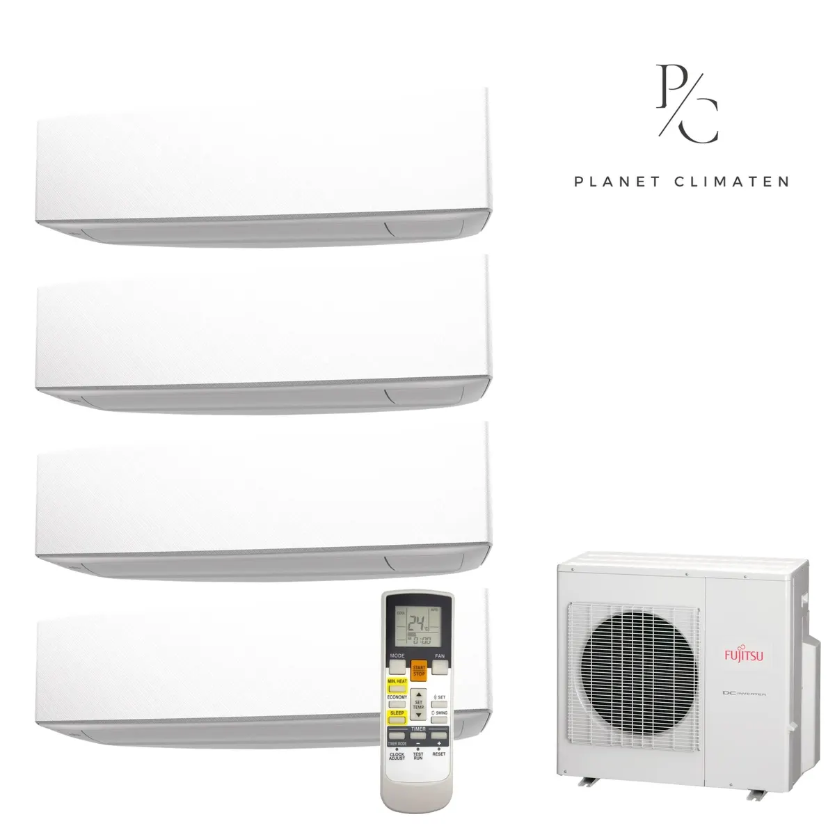 Klimatyzator multi-split Fujitsu KETF AOEG36KBTA5 — 4 jedn. 9,5 kW (2+2+2+3,4 kW, biały)