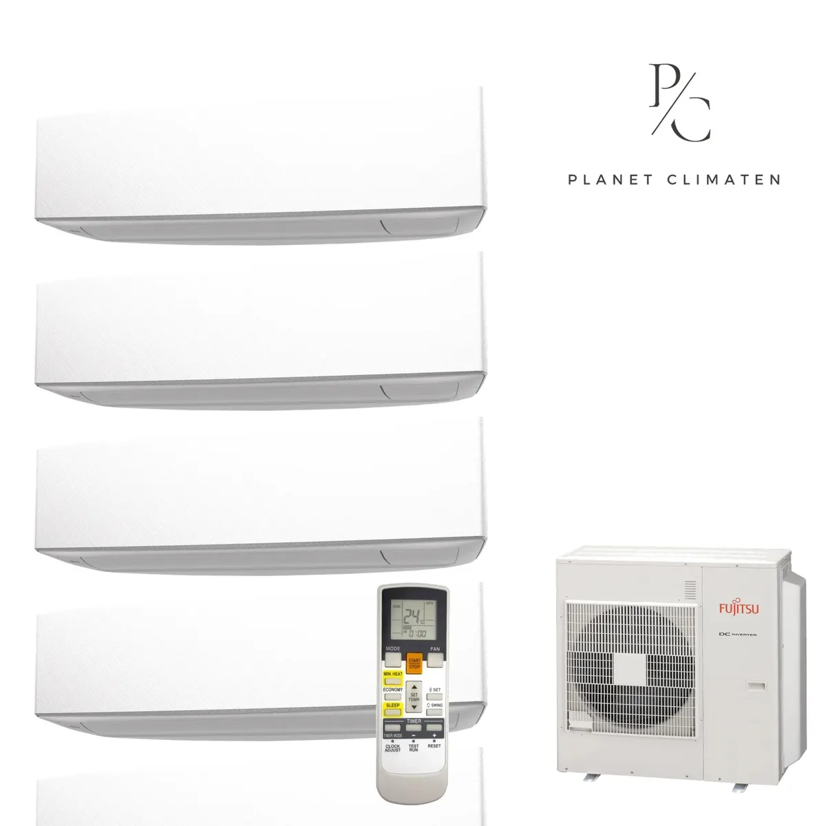 Klimatyzator multi-split Fujitsu KETF AOEG36KBTA5 — 5 jedn. 9,5 kW (2+2+2+2+2 kW, biały)