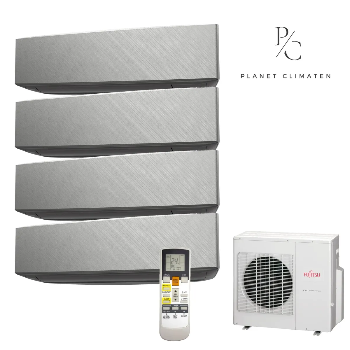 Klimatyzator multi-split Fujitsu KETF AOEG36KBTA5 — 4 jedn. 9,0 kW (2+2+2,5+2,5 kW, czarny)