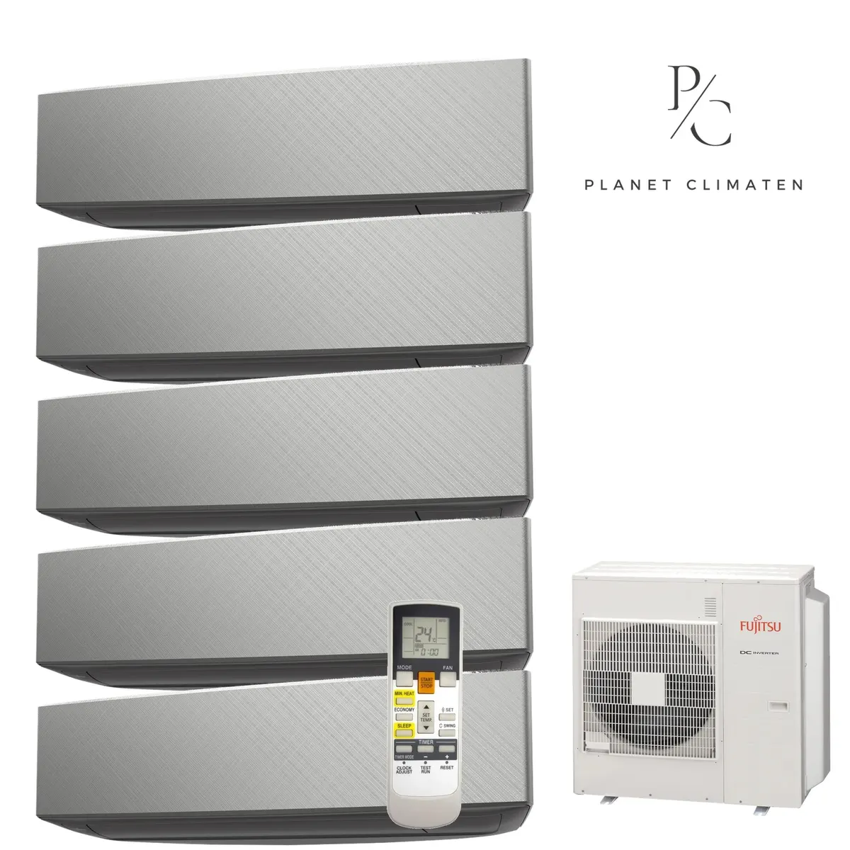 Klimatyzator multi-split Fujitsu KETF AOEG36KBTA5 — 5 jedn. 9,5 kW (2+2+2+2+2 kW, czarny)
