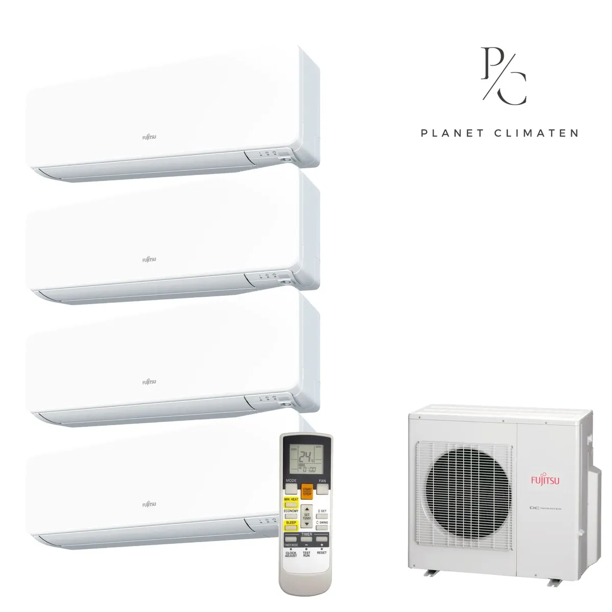 Klimatyzator multi-split Fujitsu KJCAL AOEG36KBTA5 — 4 jedn. 8,0 kW (2+2+2+2 kW, biały)