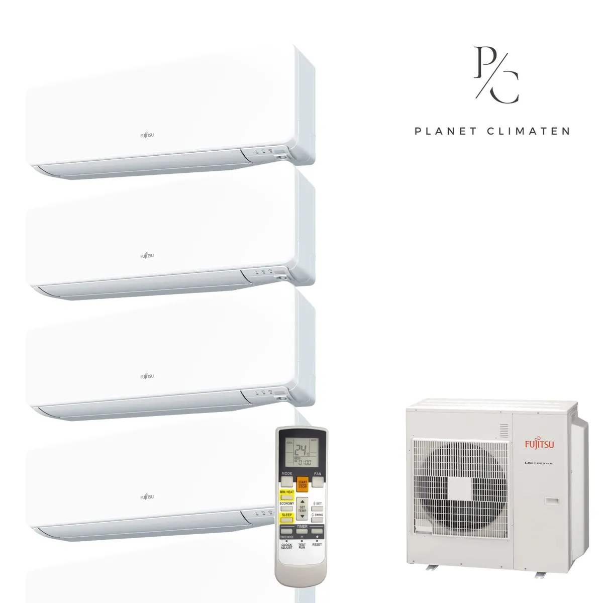 Klimatyzator multi-split Fujitsu KJCAL AOEG36KBTA5 — 5 jedn. 9,5 kW (2+2+2+2+2 kW, biały)