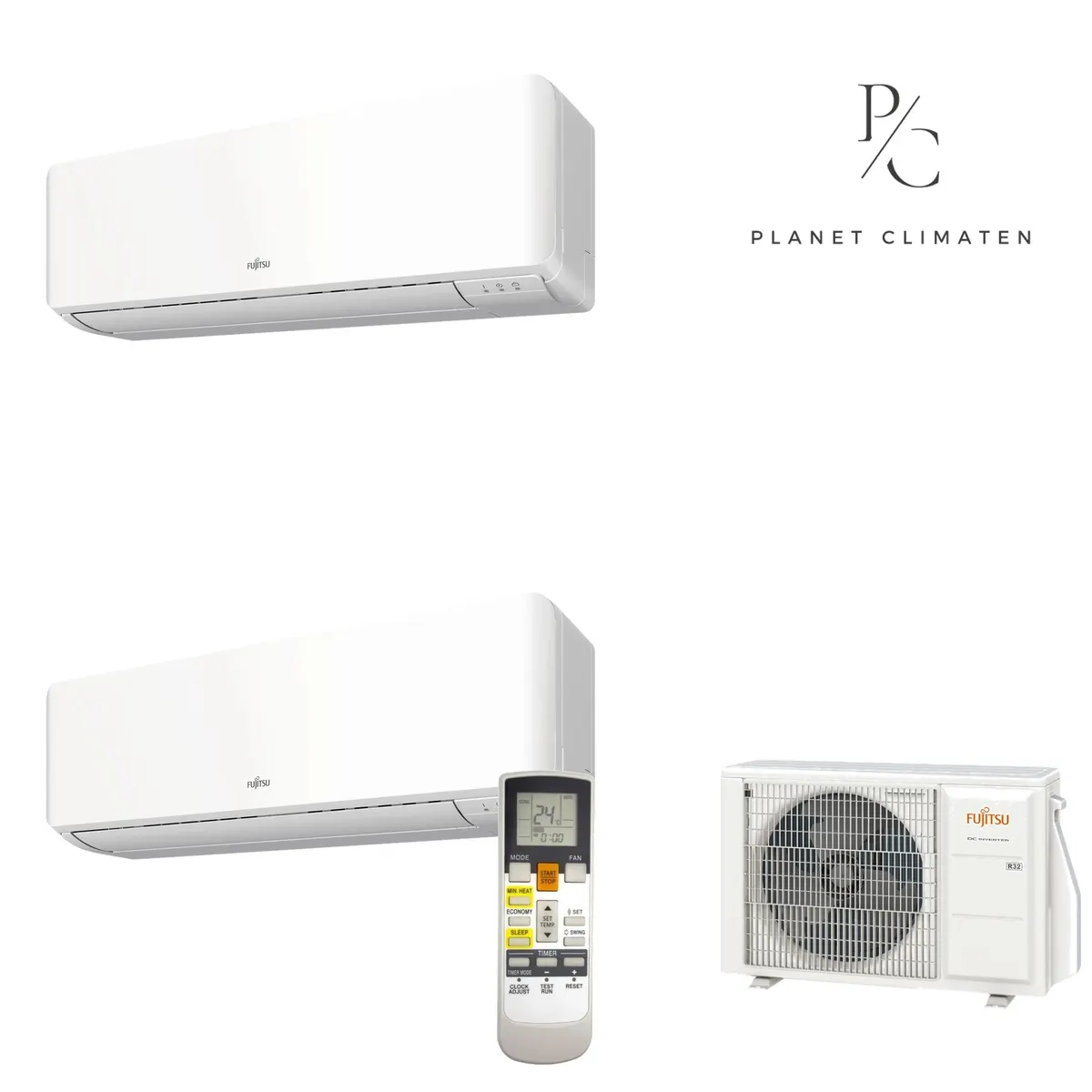 Klimatyzator multi-split Fujitsu KMCG AOEG14KBCA2 — 2 jedn. 4,0 kW (2+3,4 kW, biały)