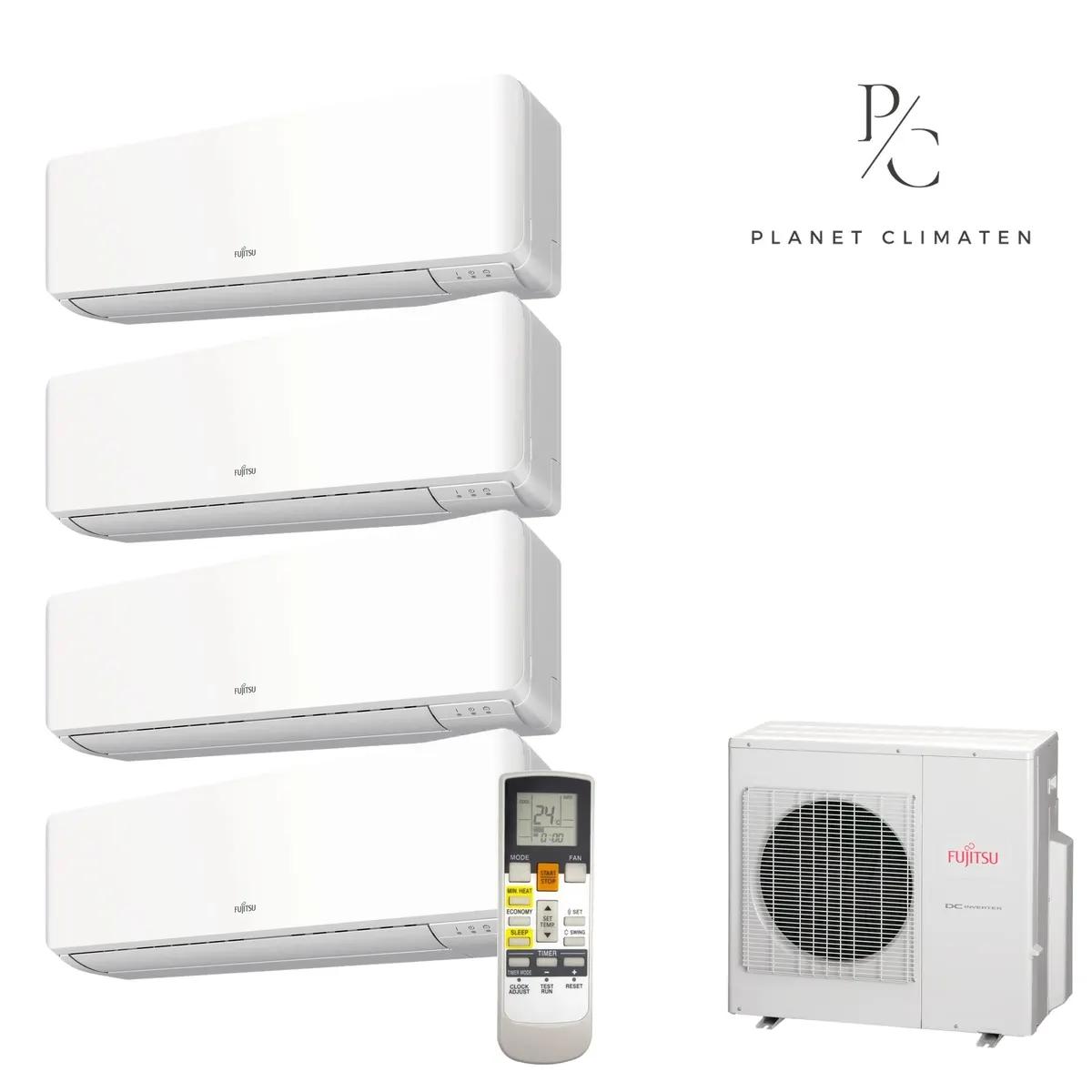Klimatyzator multi-split Fujitsu KMCG AOEG36KBTA5 — 4 jedn. 8,0 kW (2+2+2+2 kW, biały)