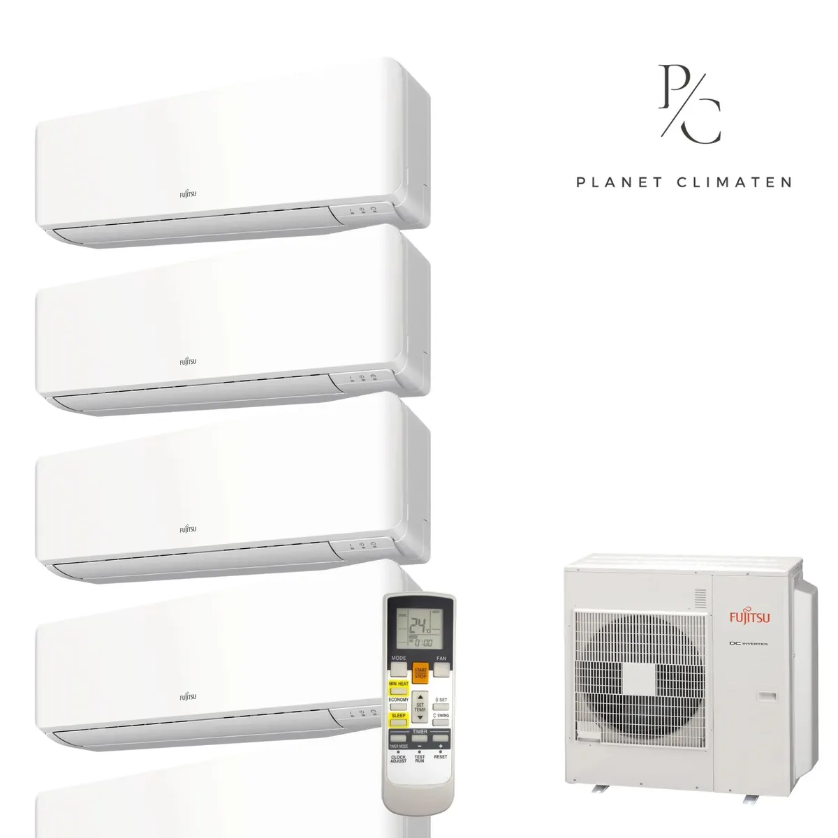 Klimatyzator multi-split Fujitsu KMCG AOEG36KBTA5 — 5 jedn. 9,5 kW (2+2,5+2,5+2,5+2,5 kW, biały)