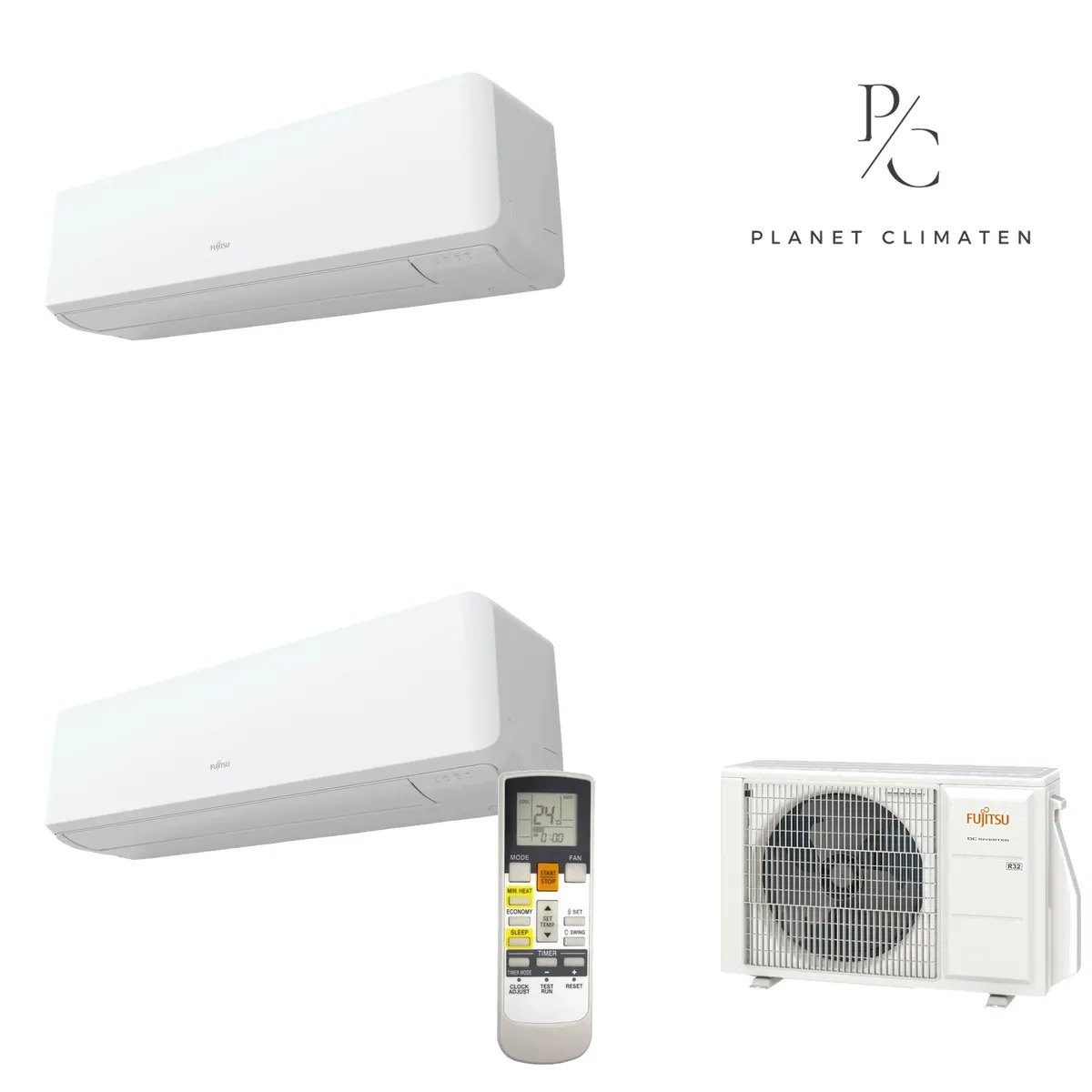 Klimatyzator multi-split Fujitsu KMTGL AOEG36KBTA5 — 2 jedn. 9,5 kW (5,2+5,2 kW, biały)