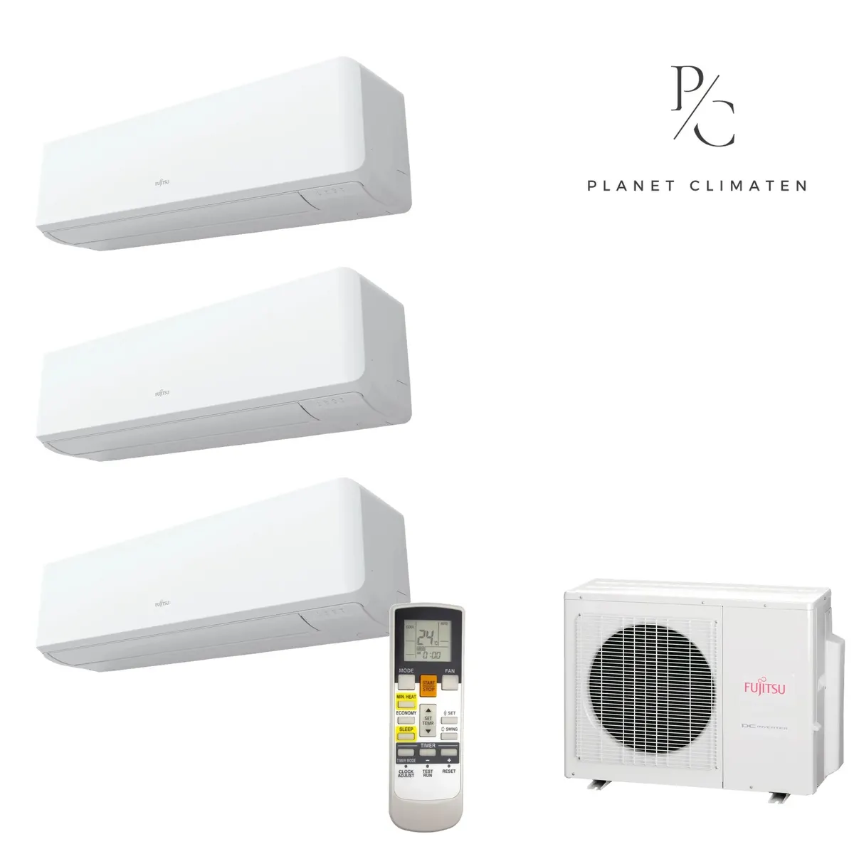 Klimatyzator multi-split Fujitsu KMTGL AOEG36KBTA5 — 3 jedn. 9,5 kW (5,2+5,2+5,2 kW, biały)