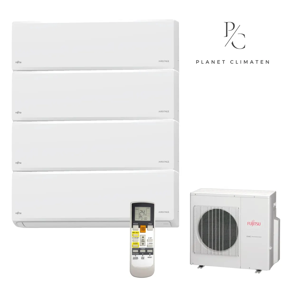 Klimatyzator multi-split Fujitsu KNCA AOEG36KBTA5 — 4 jedn. 9,5 kW (2+2,5+2,5+2,5 kW, biały)