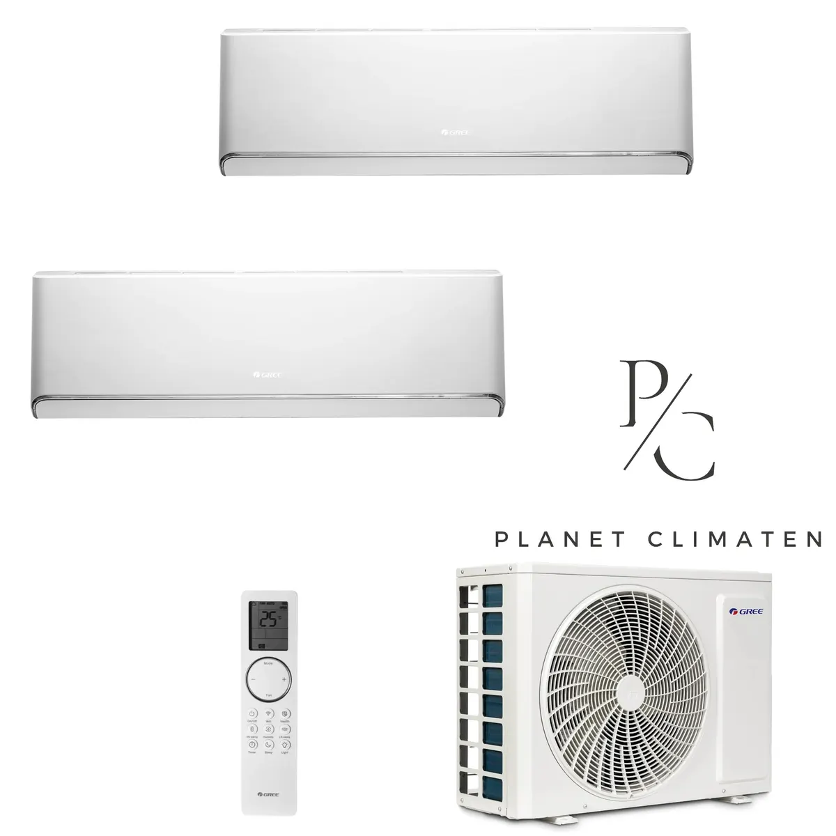Klimatyzator multi-split Gree Airy biały GWHD(18) 5.3kW 2 jedn.