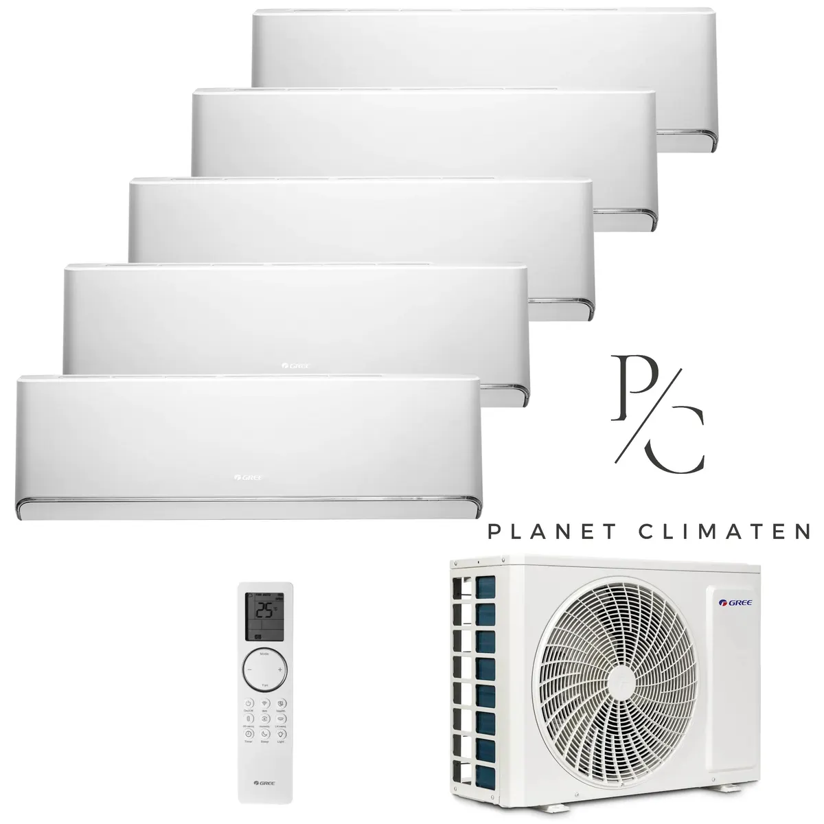 Klimatyzator multi-split Gree Airy biały GWHD(42) 12.1kW 5 jedn.