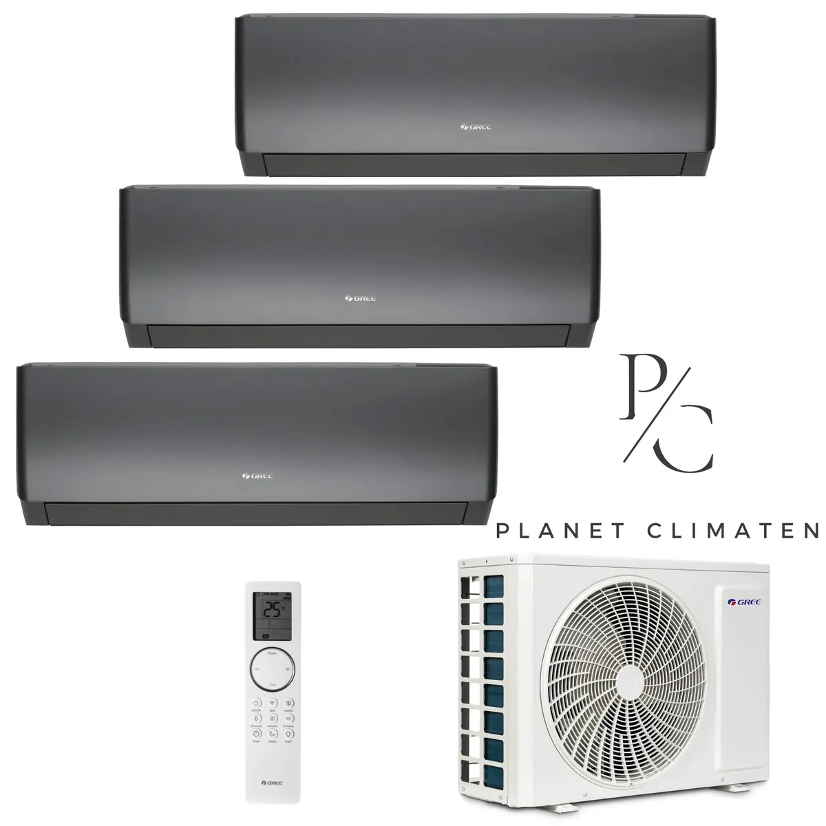 Klimatyzator multi-split Gree Pular PRO grafitowy GWHD(24) 7.1kW 3 jedn.