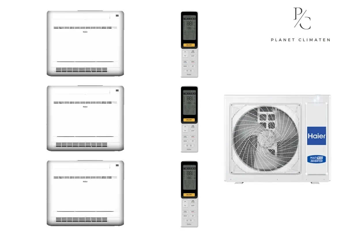 Klimatyzator multi-split Haier CONSOLE AF 4U85S2SR5FA — 3 jedn. 8,5 kW (2,5+2,5+3,4 kW)