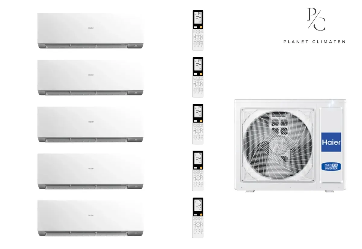 Klimatyzator multi-split Haier EXPERT Plus 5U105S2SS5FA — 5 jedn. 10,0 kW (2,8+2,8+2,8+2,8+3,5 kW)