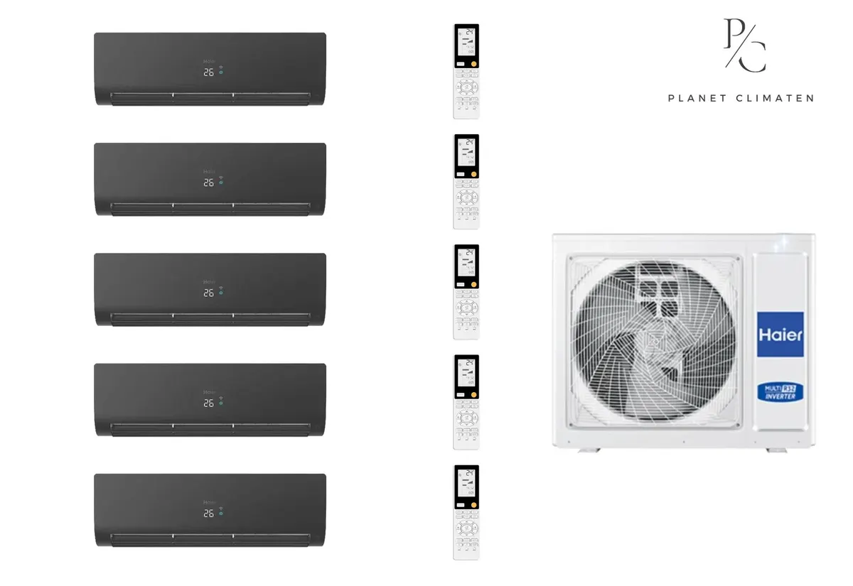 Klimatyzator multi-split Haier FLEXIS Plus BH 5U125S2SN1FA — 5 jedn. 12,5 kW (2,6+2,6+2,6+3,5+5,2 kW)