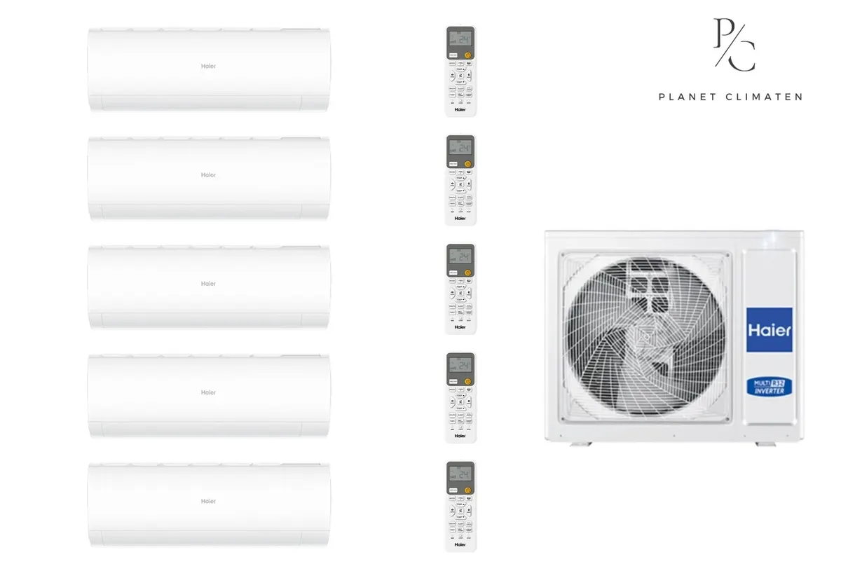 Klimatyzator multi-split Haier PEARL PREMIUM Plus 5U125S2SN1FA — 5 jedn. 12,5 kW (2,7+2,7+2,7+2,7+3,6 kW)