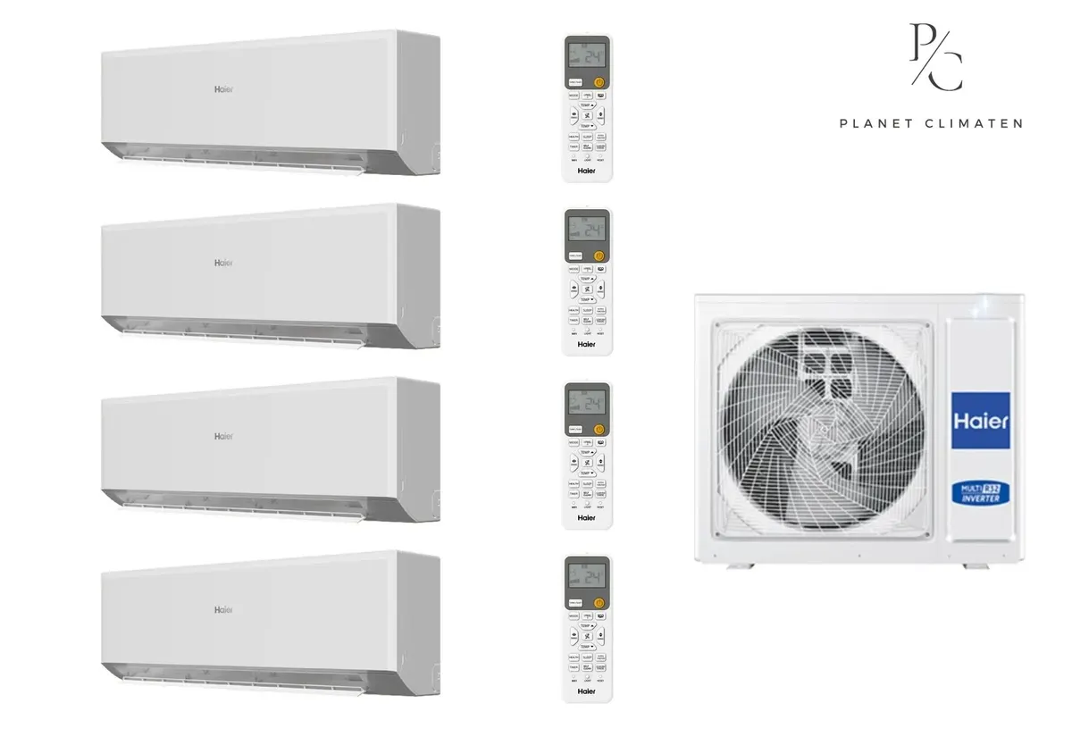 Klimatyzator multi-split Haier REVIVE Plus 4U75S2SR5FA — 4 jedn. 7,5 kW (2,7+2,7+2,7+3,5 kW)