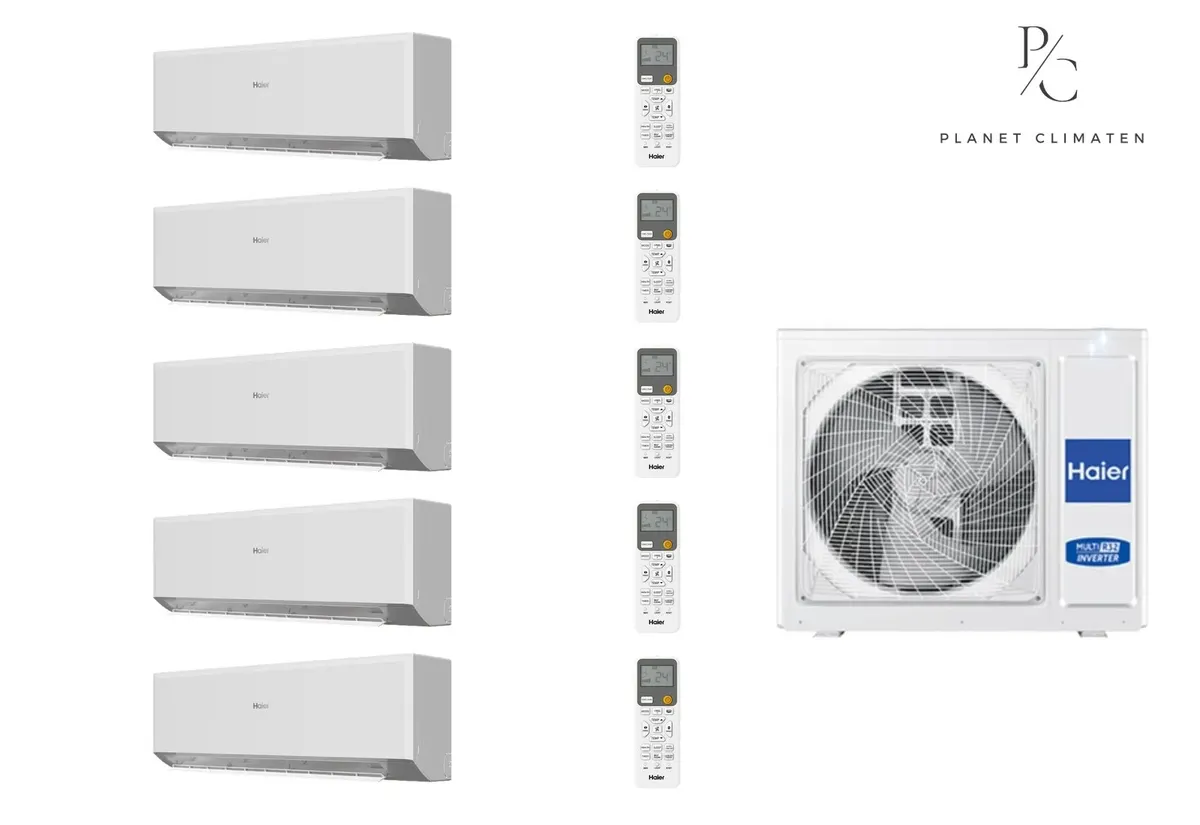 Klimatyzator multi-split Haier REVIVE Plus 5U125S2SN1FA — 5 jedn. 12,5 kW (2,7+2,7+3,5+3,5+3,5 kW)
