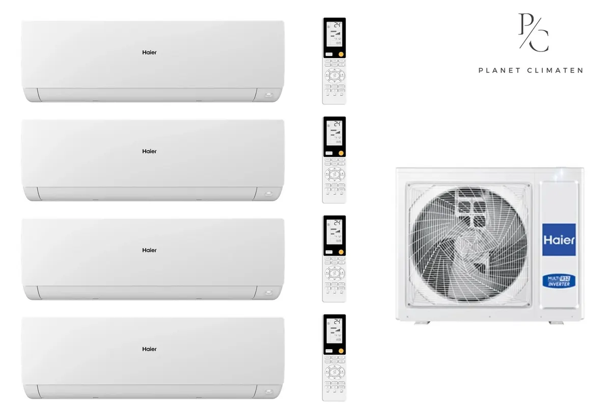 Klimatyzator multi-split Haier SERENE Plus biały mat 5U105S2SS5FA — 4 jedn. 10,0 kW (2,6+2,6+2,6+3,5 kW)