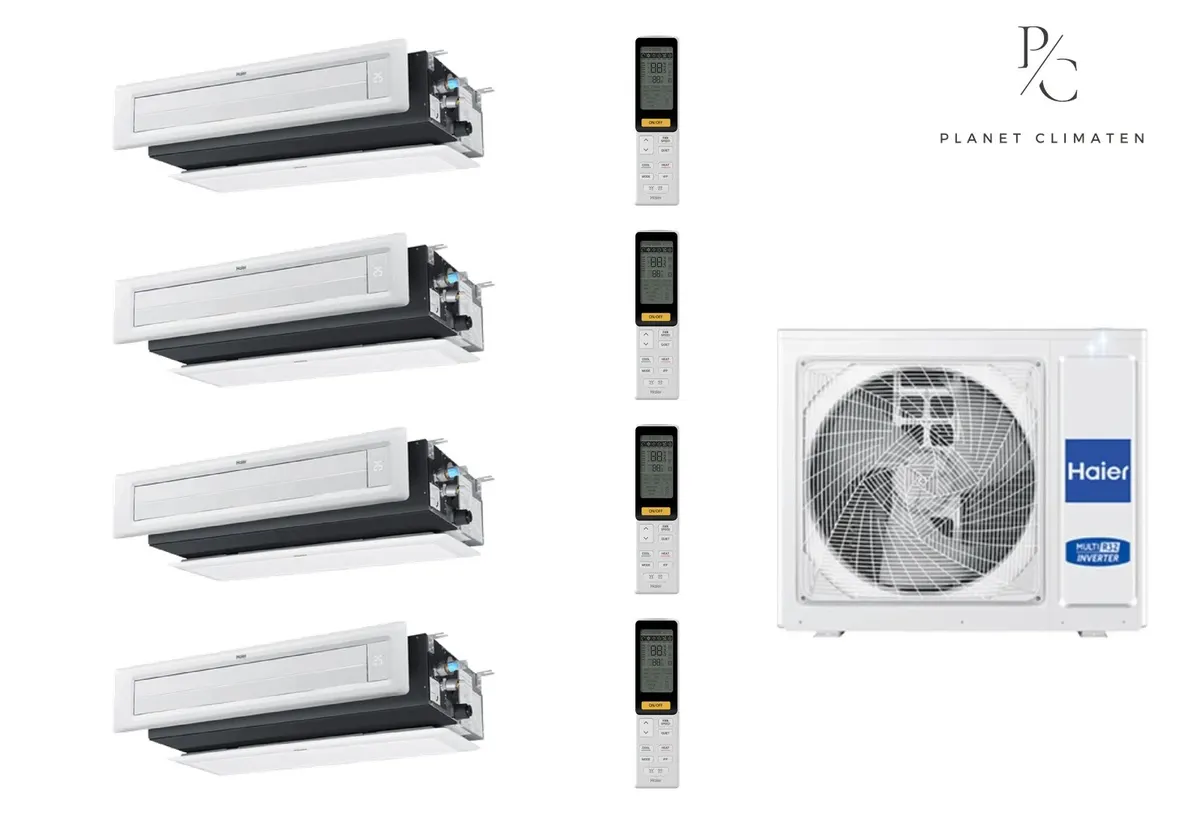 Klimatyzator multi-split Haier Slim DUCTED AD 4U75S2SR5FA — 4 jedn. 7,5 kW (2,5+2,5+2,5+2,5 kW)