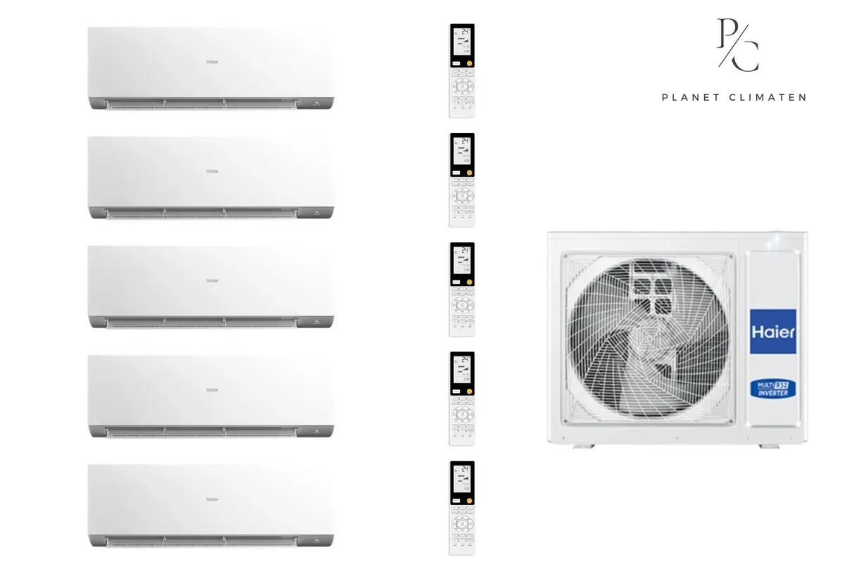 Klimatyzator multi-split Haier TUNDRA Plus 5U105S2SS5FA — 5 jedn. 10,0 kW (2,6+2,6+2,6+2,6+3,5 kW)
