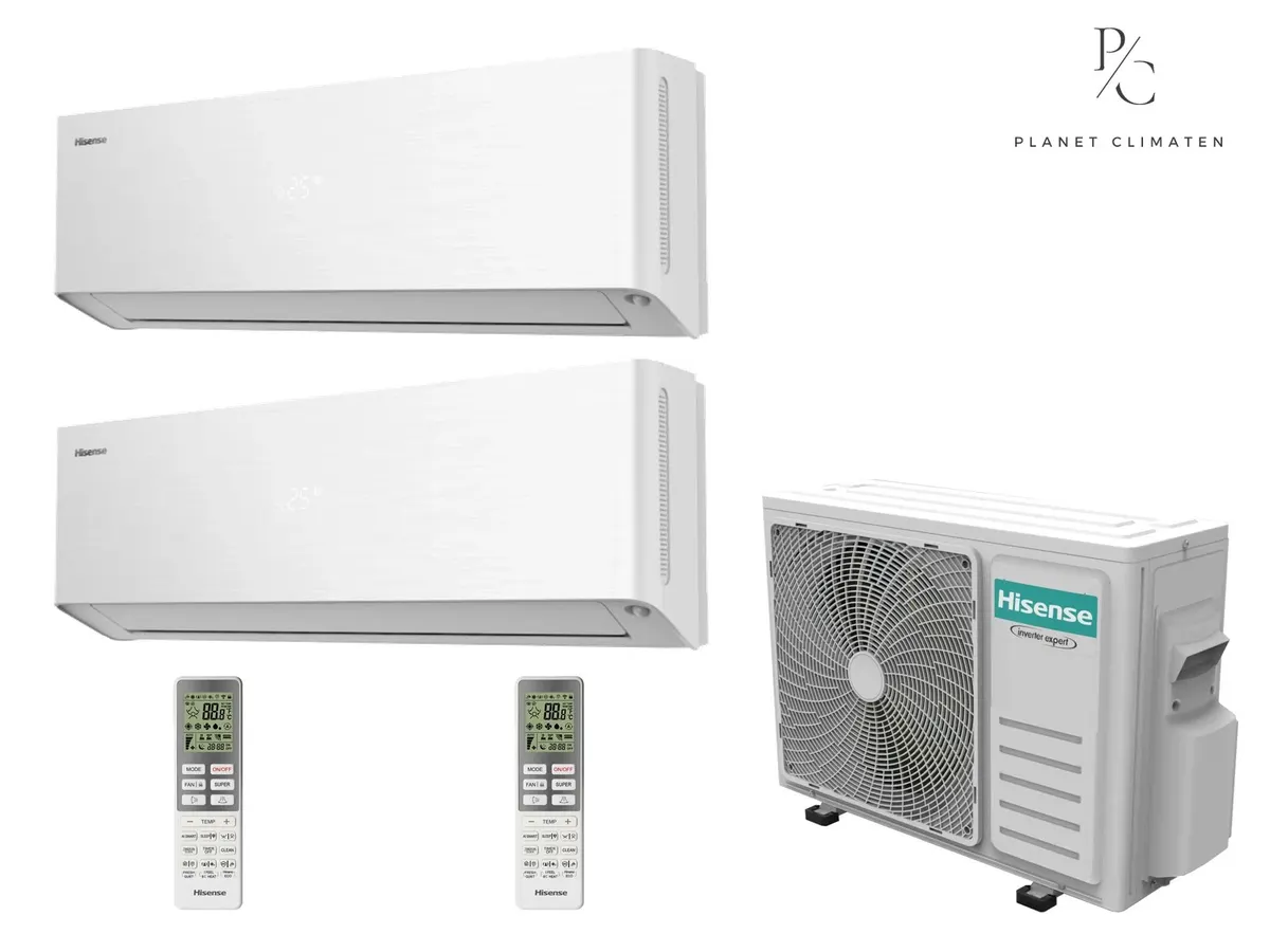 Klimatyzacja multi-split Hisense Energy Pro X biały — agregat 2AMW35U4RGC + 2x jednostka (2,5, 2,5 kW)