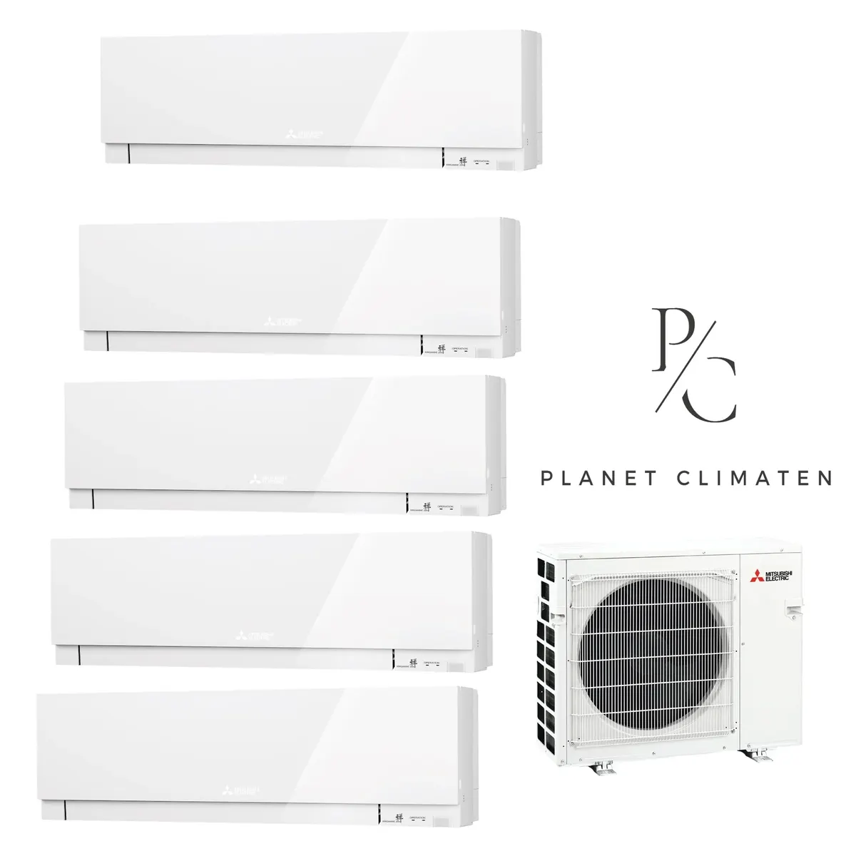 Klimatizácia multi-split Mitsubishi MXZ-6F120 EF 12kW 5 jedn.