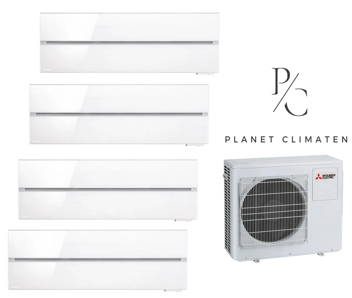 Klimatizácia multi-split Mitsubishi MXZ-5F102 LN 9.3kW 4 jedn. biela