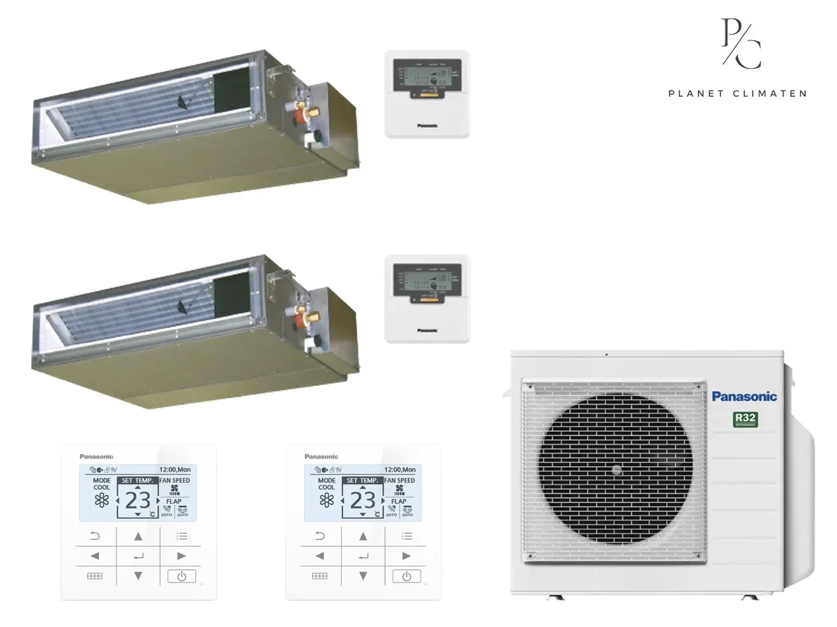 Klimatizácia multi-split kanálová Panasonic Etherea biela CU-2Z35CBE — 2 jedn. 2+2 kW (2 miestnosti)