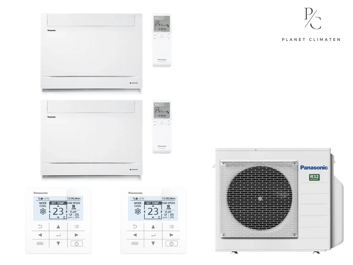 Klimatizácia multi-split konzolová Panasonic Etherea biela CU-2Z35CBE — 2 jedn. 2+2 kW (2 miestnosti)