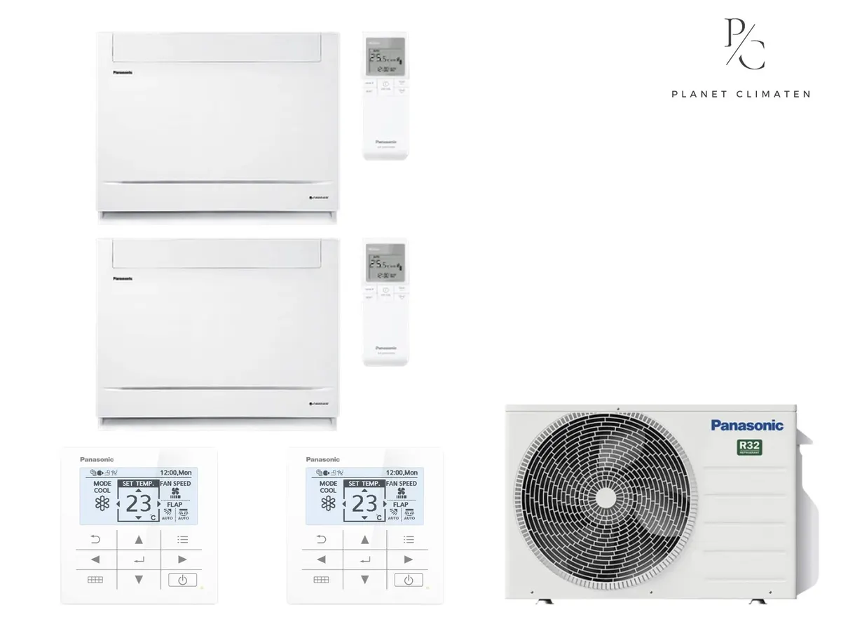 Klimatizácia multi-split konzolová Panasonic Etherea biela CU-2Z41CBE — 2 jedn. 2+2 kW (2 miestnosti)