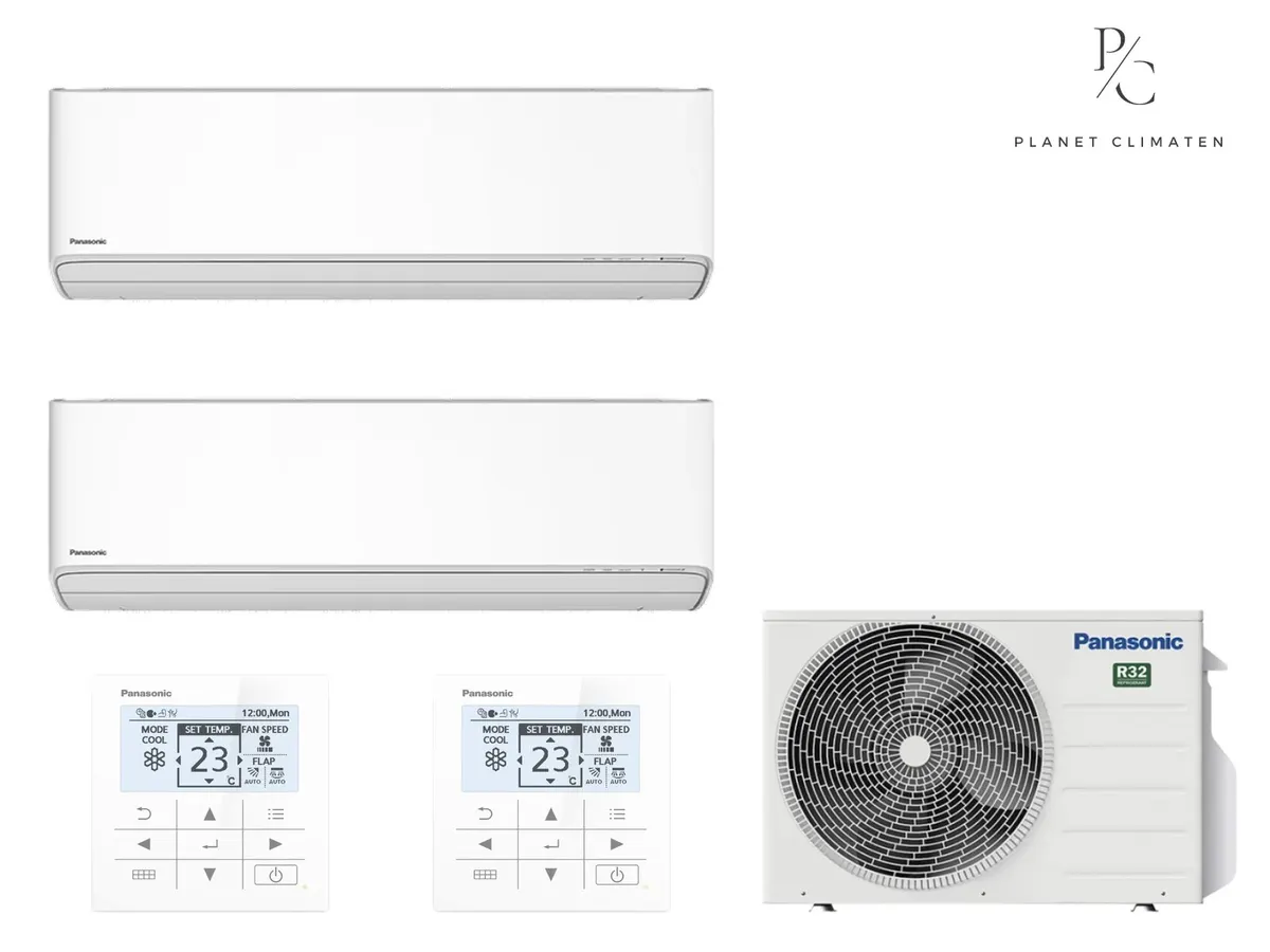 Klimatizácia multi-split nástenná Panasonic Etherea biela CU-2Z41CBE — 2 jedn. 1,6+2,05 kW (2 miestnosti)