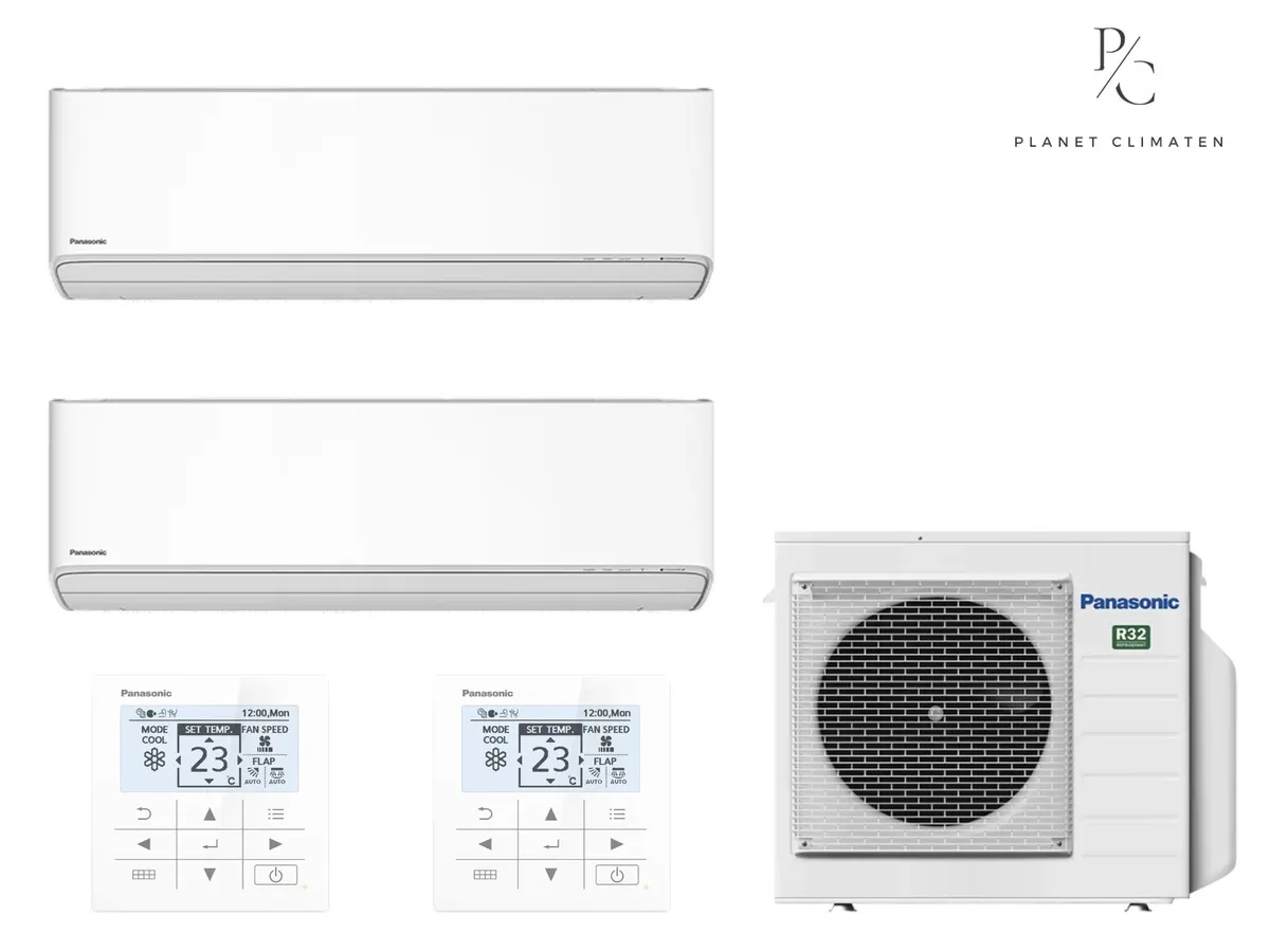 Klimatizácia multi-split nástenná Panasonic Etherea biela CU-4Z68CBE — 2 jedn. 3,5+3,5 kW (2 miestnosti)