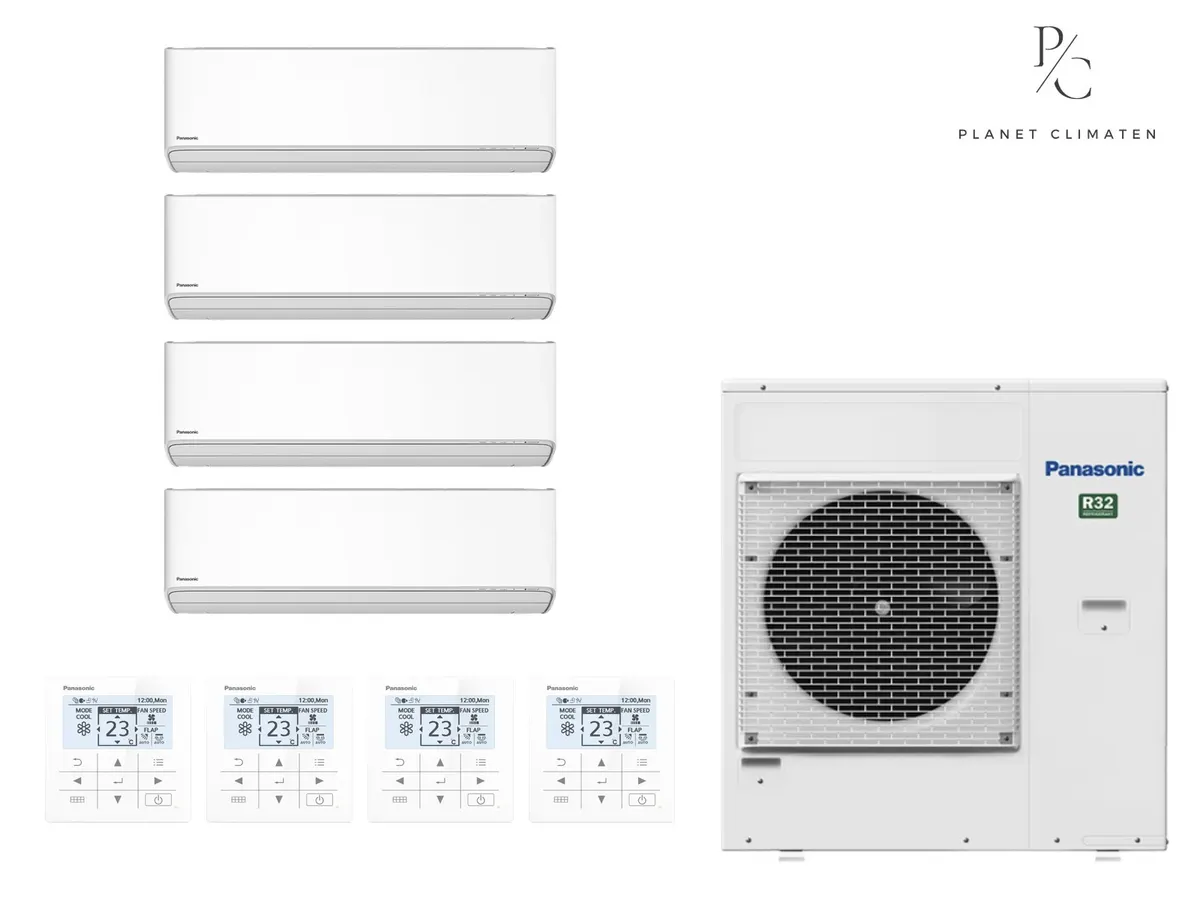 Klimatizácia multi-split nástenná Panasonic Etherea biela CU-5Z90CBE — 4 jedn. 2,05+2,05+3,5+7,1 kW (4 miestnosti)