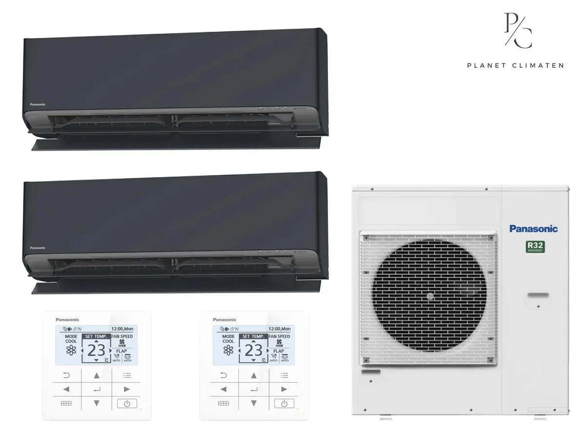 Klimatizácia multi-split nástenná Panasonic Etherea grafitová CU-5Z90CBE — 2 jedn. 2,5+2,5 kW (2 miestnosti)