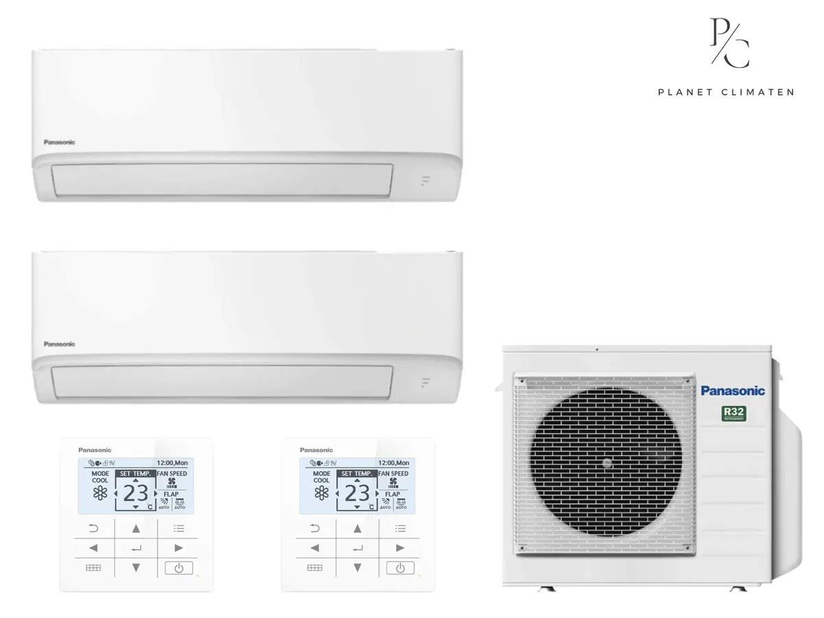 Klimatyzator multi-split ścienny Panasonic TZ super-compact biały CU-2Z35CBE — 2 jedn. 1,6+1,6 kW (2 pomieszczenia)