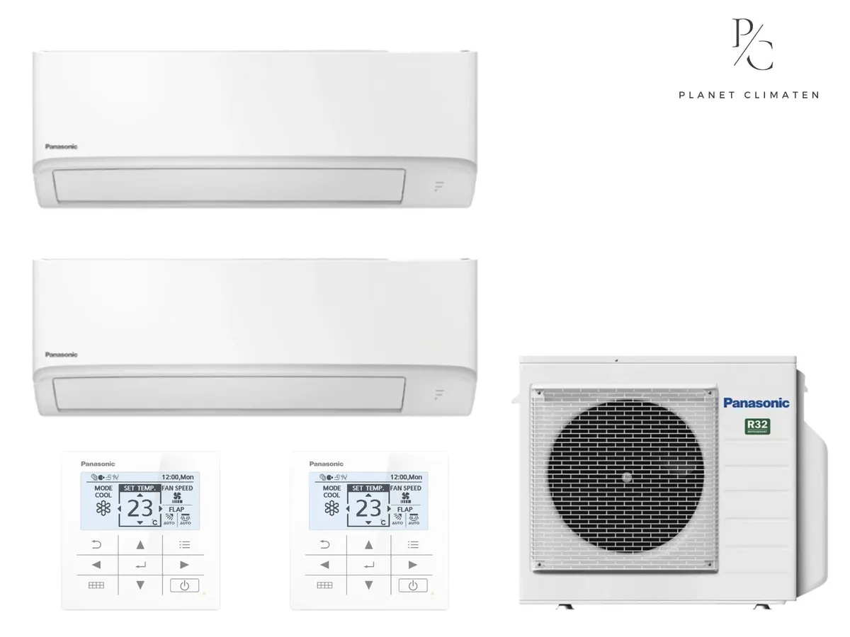 Klimatizácia multi-split nástenná Panasonic TZ super-compact biela CU-3Z68CBE — 2 jedn. 1,6+3,5 kW (2 miestnosti)