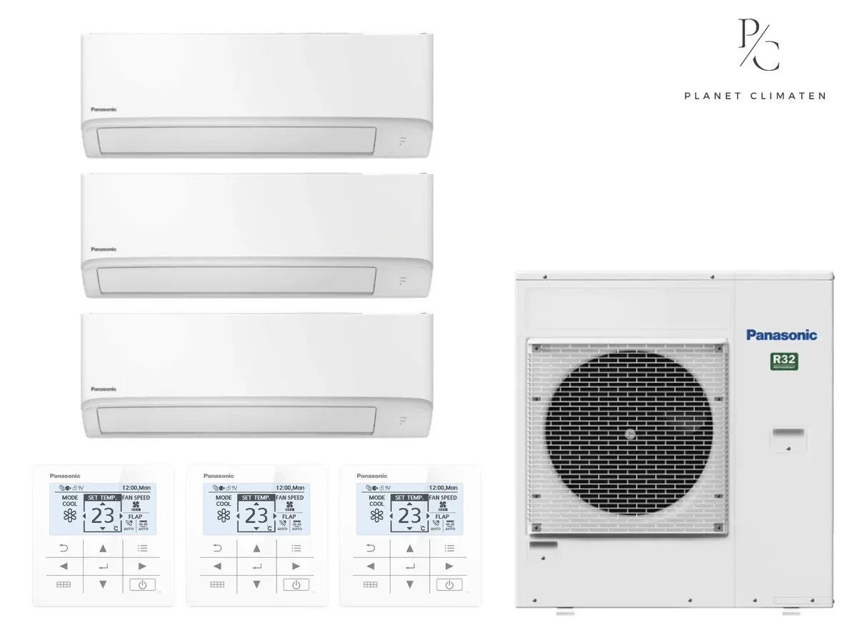 Klimatizácia multi-split nástenná Panasonic TZ super-compact biela CU-5Z90CBE — 3 jedn. 1,6+2+7,1 kW (3 miestnosti)