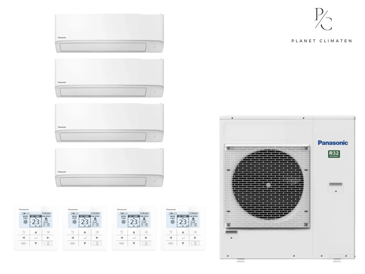 Klimatizácia multi-split nástenná Panasonic TZ super-compact biela CU-5Z90CBE — 4 jedn. 1,6+1,6+1,6+1,6 kW (4 miestnosti)