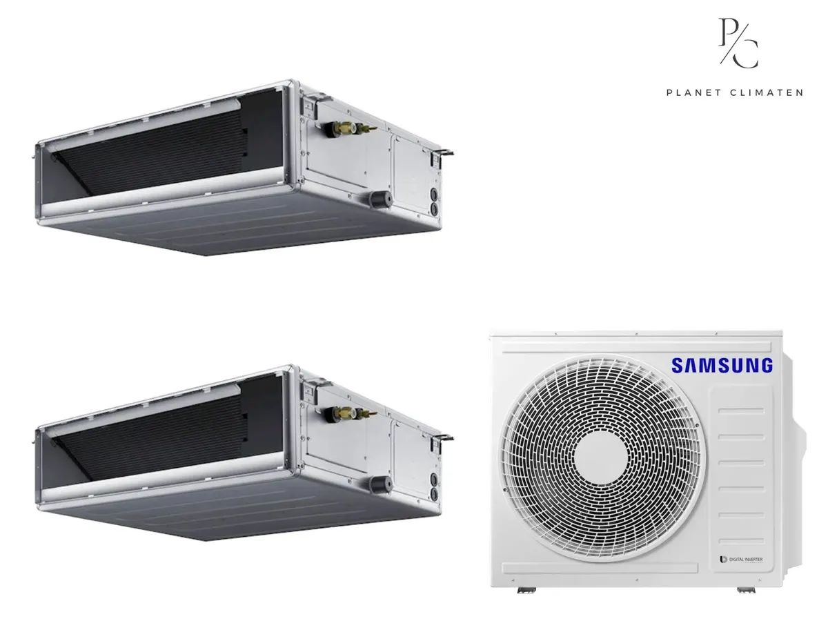 Klimatizácia multi-split Samsung FJM Kanálová — vonkajšia jednotka AJ068 + 2x jednotka (3,5, 5,0 kW)
