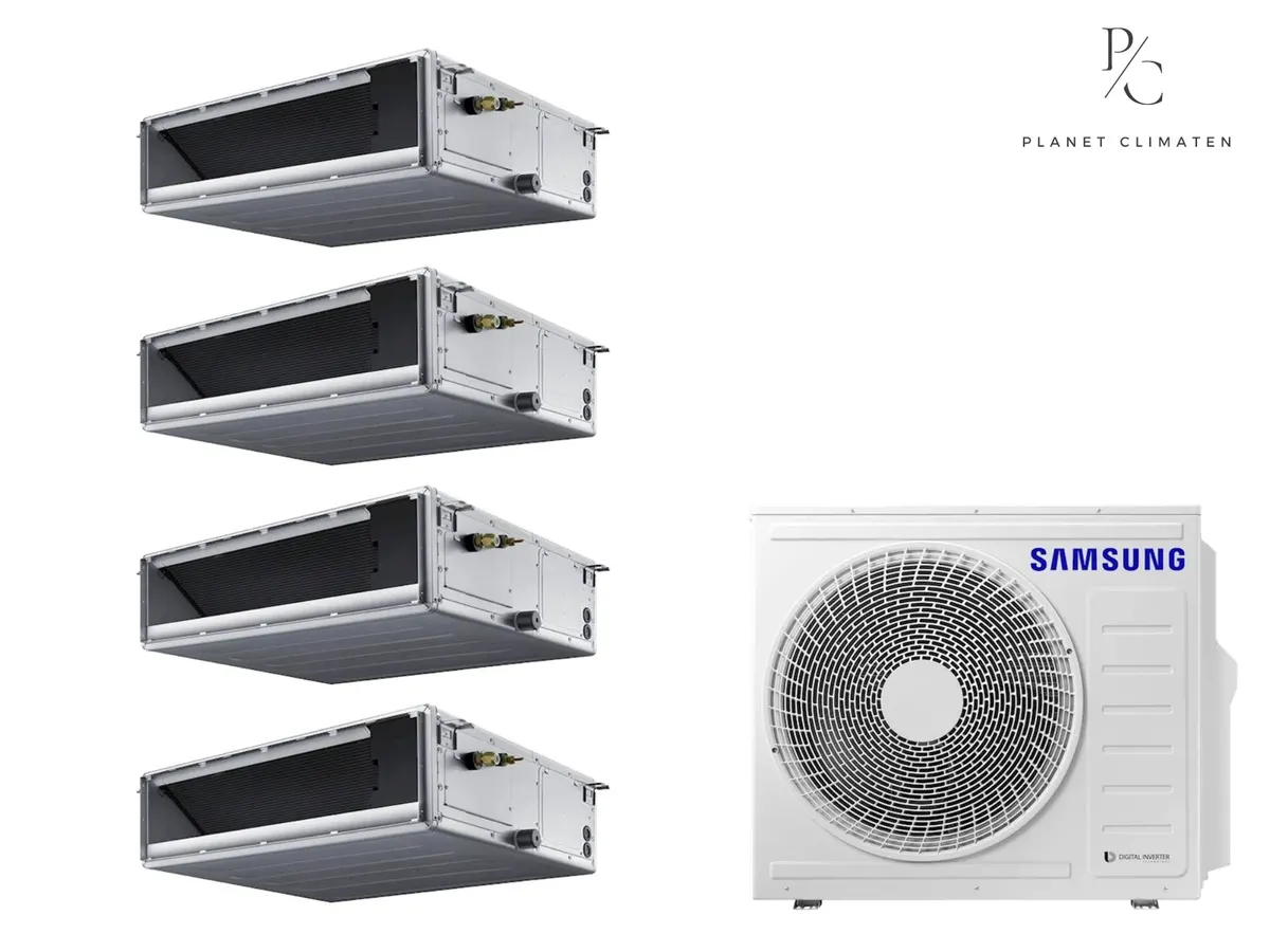 Klimatizácia multi-split Samsung FJM Kanálová — vonkajšia jednotka AJ100 + 4x jednotka (3,5, 3,5, 3,5, 5,0 kW)