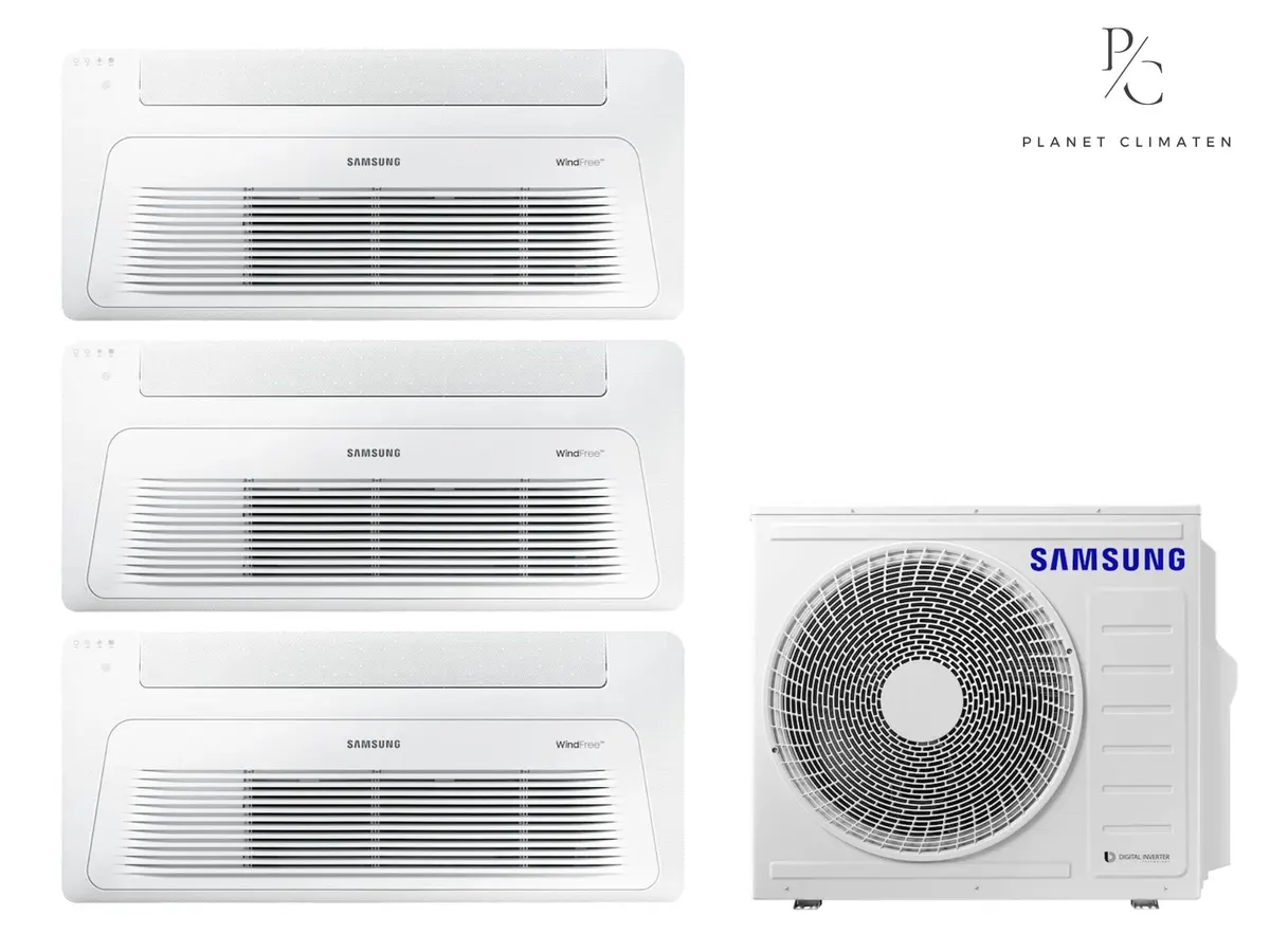 Klimatizácia multi-split Samsung FJM Kazetová 1-kier — vonkajšia jednotka AJ100 + 3x jednotka (2,5, 2,5, 2,5 kW)