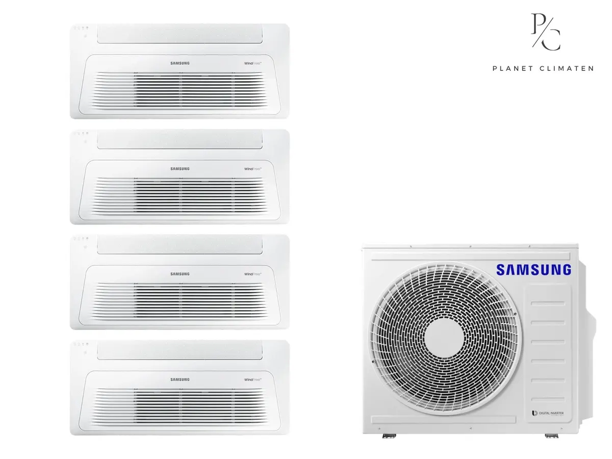 Klimatizácia multi-split Samsung FJM Kazetová 1-kier — vonkajšia jednotka AJ100 + 4x jednotka (2,5, 2,5, 3,5, 3,5 kW)