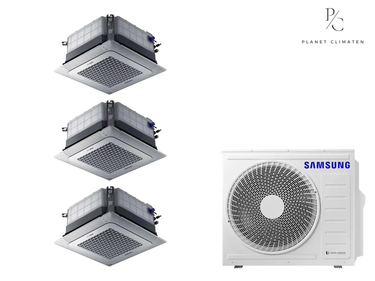 Klimatizácia multi-split Samsung FJM Kazetová 4-kier — vonkajšia jednotka AJ068 + 3x jednotka (2,5, 3,5, 3,5 kW)