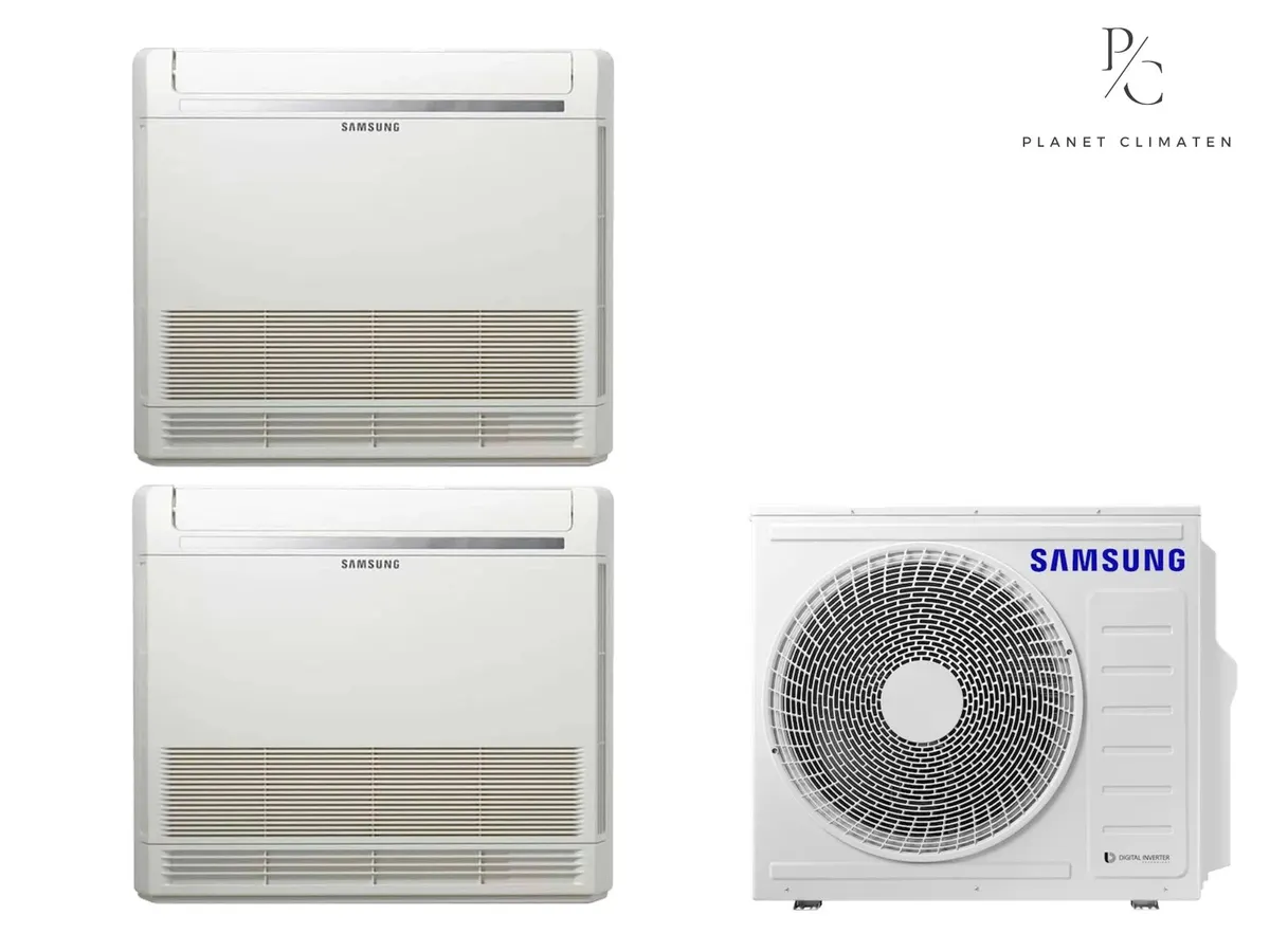 Klimatizácia multi-split Samsung FJM Konzolová — vonkajšia jednotka AJ052 + 2x jednotka (3,5, 3,5 kW)