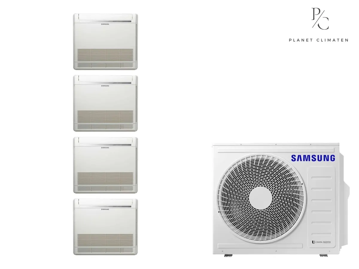 Klimatizácia multi-split Samsung FJM Konzolová — vonkajšia jednotka AJ080 + 4x jednotka (2,5, 2,5, 2,5, 3,5 kW)