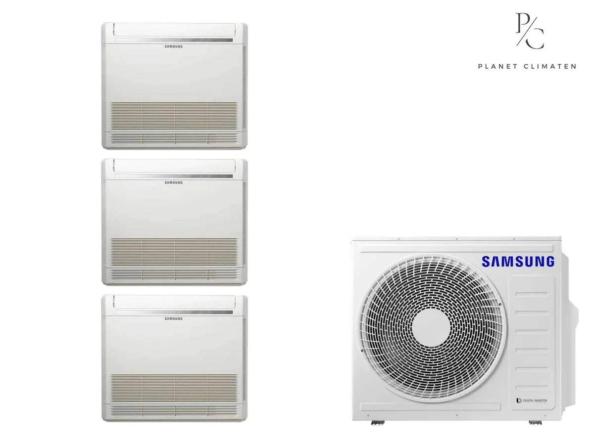 Klimatizácia multi-split Samsung FJM Konzolová — vonkajšia jednotka AJ080 + 3x jednotka (2,5, 2,5, 5,0 kW)