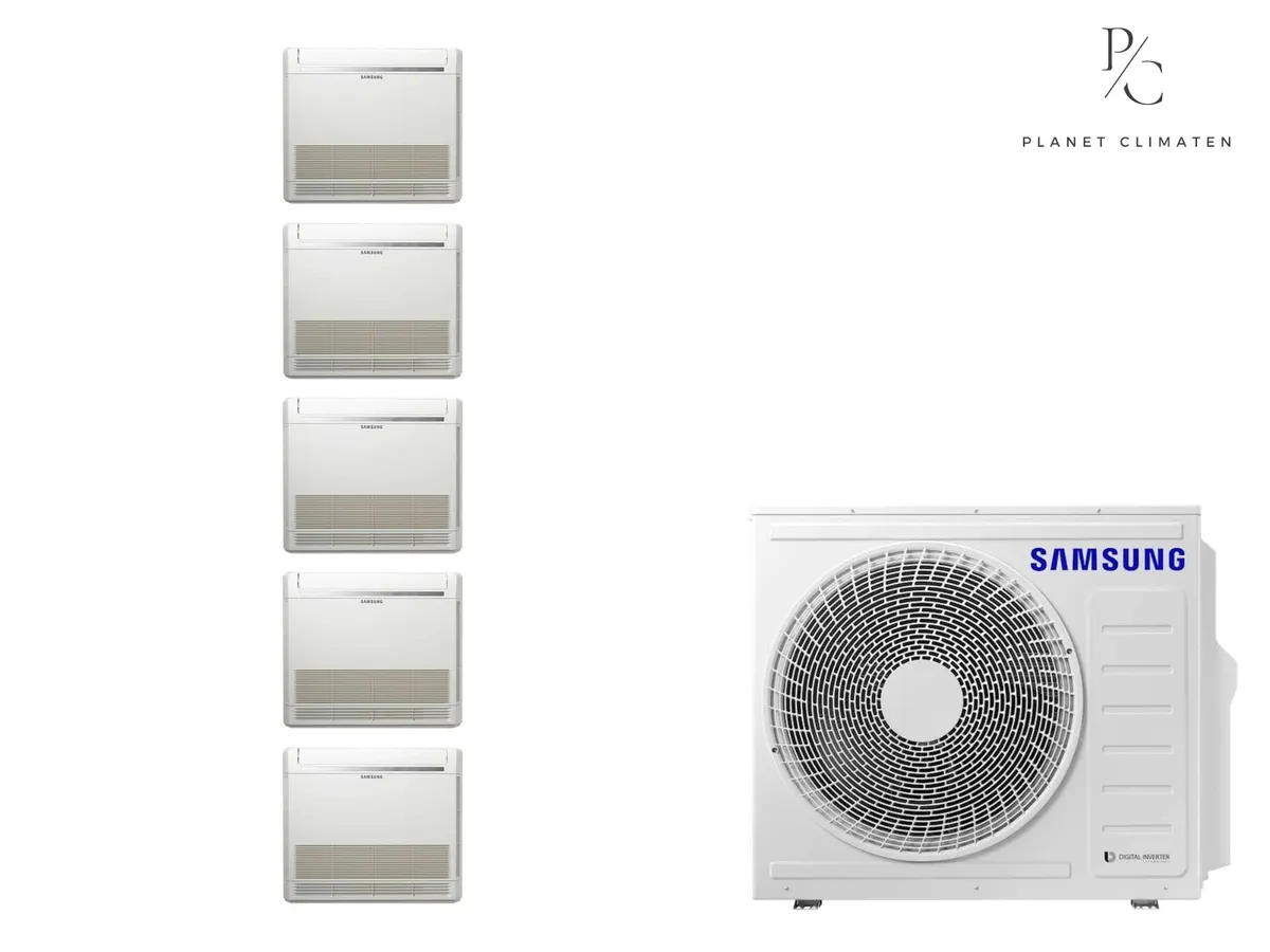 Klimatizácia multi-split Samsung FJM Konzolová — vonkajšia jednotka AJ100 + 5x jednotka (2,5, 2,5, 3,5, 3,5, 3,5 kW)