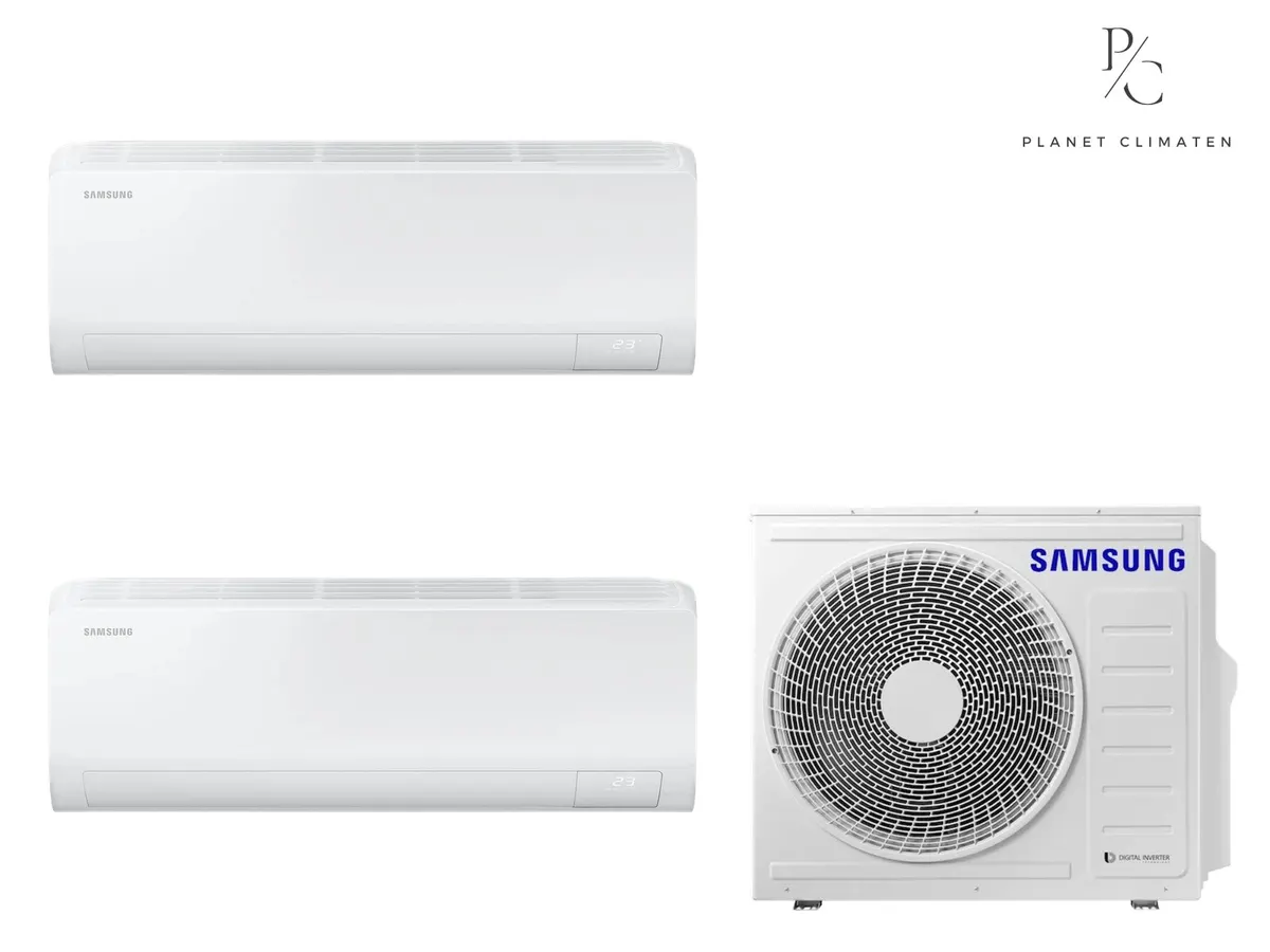 Klimatizácia multi-split Samsung Luzon S2 — vonkajšia jednotka AJ050 + 2x jednotka (2,0, 3,5 kW)