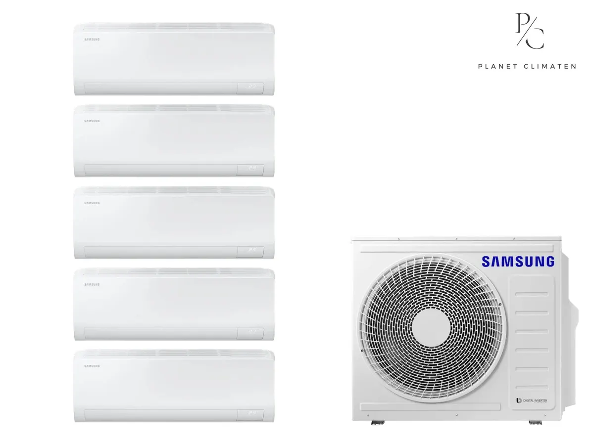 Klimatizácia multi-split Samsung Luzon S2 — vonkajšia jednotka AJ100 + 5x jednotka (2,0, 2,0, 2,0, 2,5, 5,0 kW)