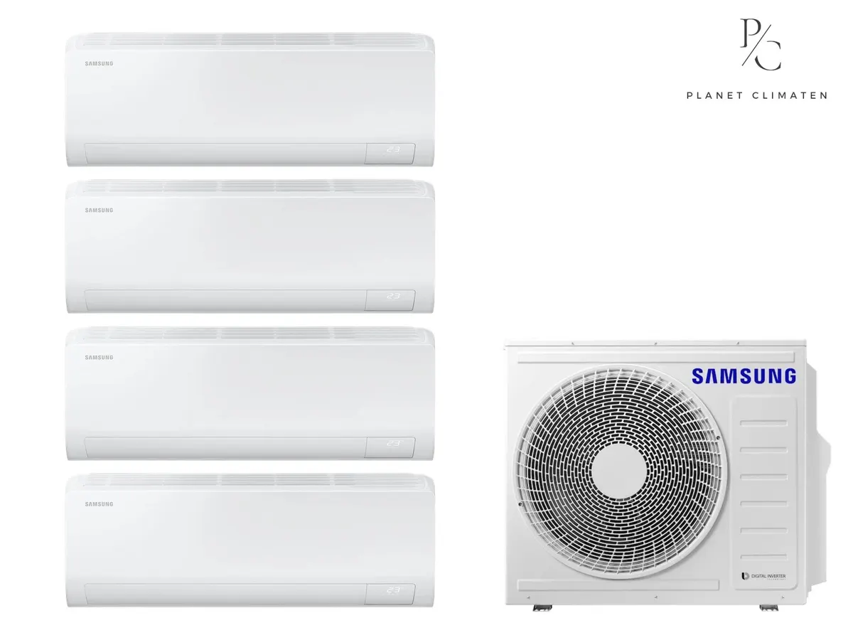 Klimatizácia multi-split Samsung Luzon S2 — vonkajšia jednotka AJ100 + 4x jednotka (2,0, 2,5, 2,5, 5,0 kW)
